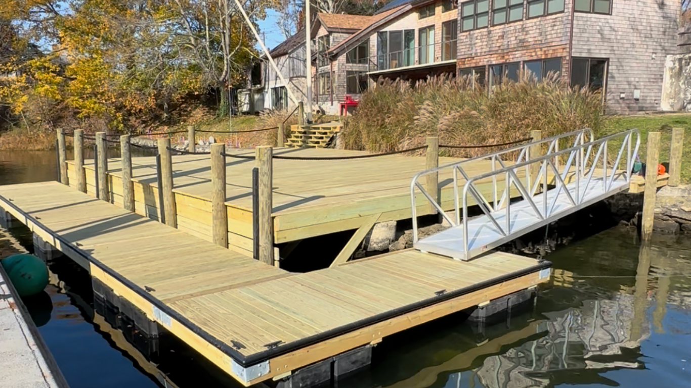 Dock construction project